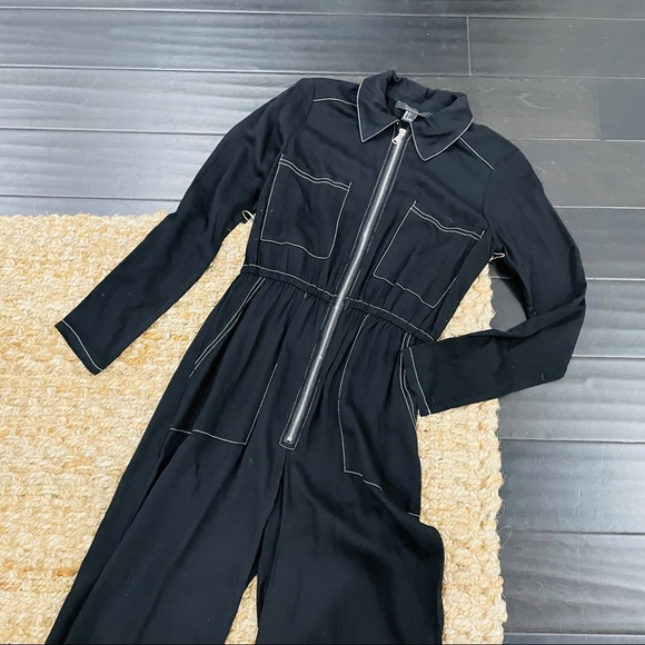 Black zipper jumpsuit - Picture 9 of 12